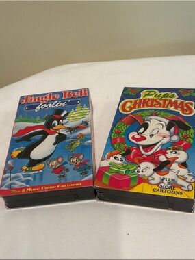 Vintage Cartoon VHS Tapes -Jingle Bell foolin Pups Christmas sealed 1991